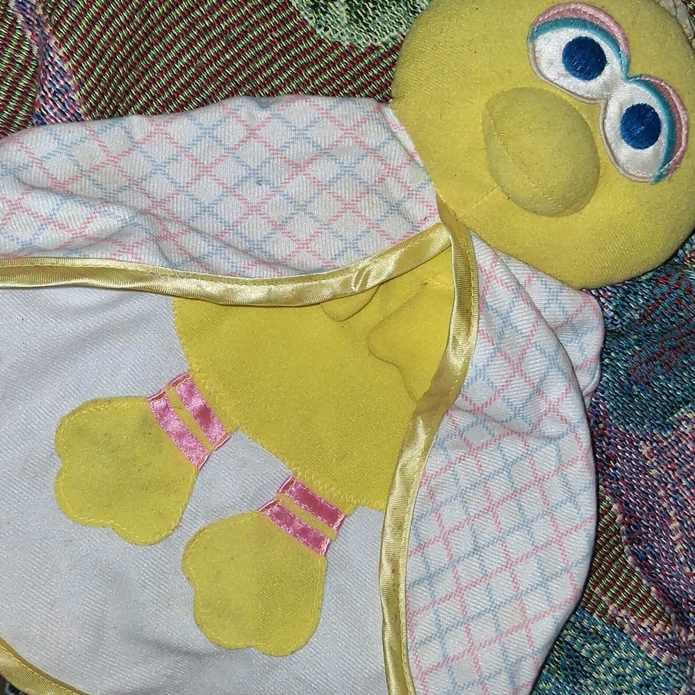 Yellow Plush Chick Blanket Toy